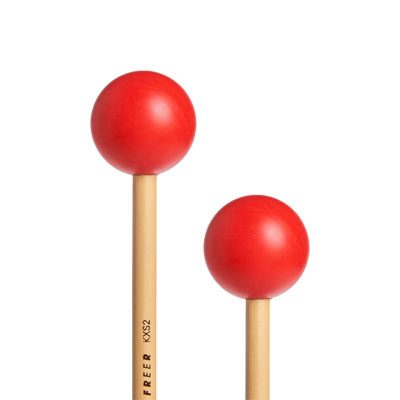 FREER PERCUSSION Xylophone Mallets Medium red polyester fiber KXS2